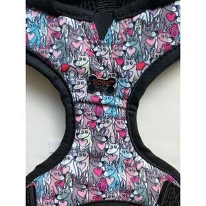 Bobs By Skechers XS Adjustable Hooded‎ Dog Harness Loverboy Print Dogs NWT